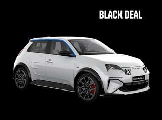 Schräge Frontansicht auf einen Alpine A290 GT Performance, freigestellt