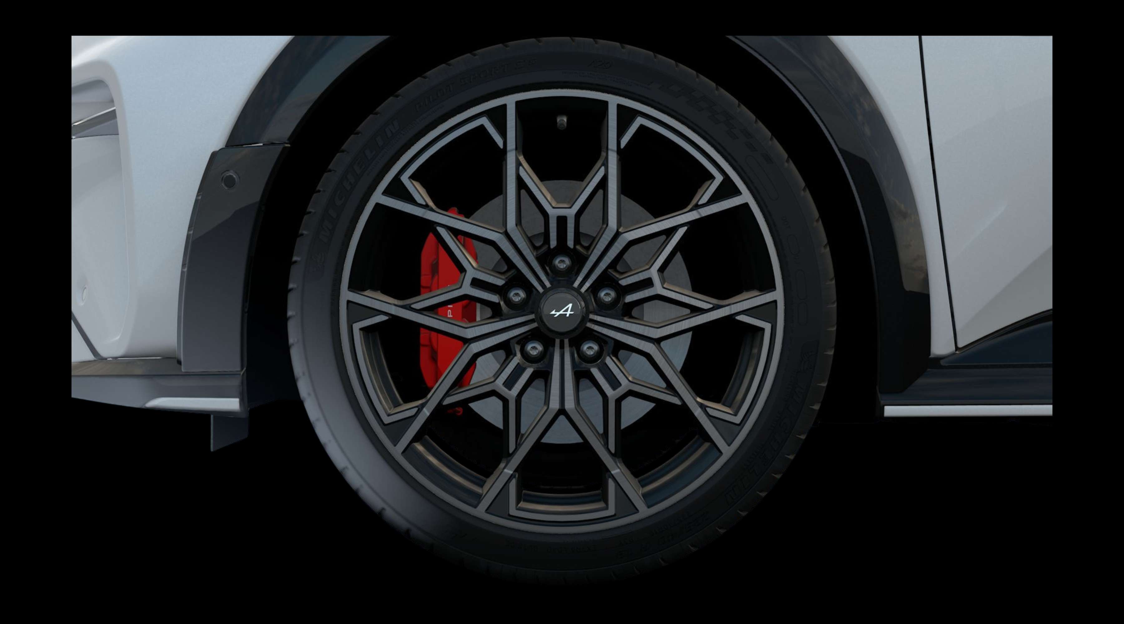 Radkappe oder Felge eines Alpine A290