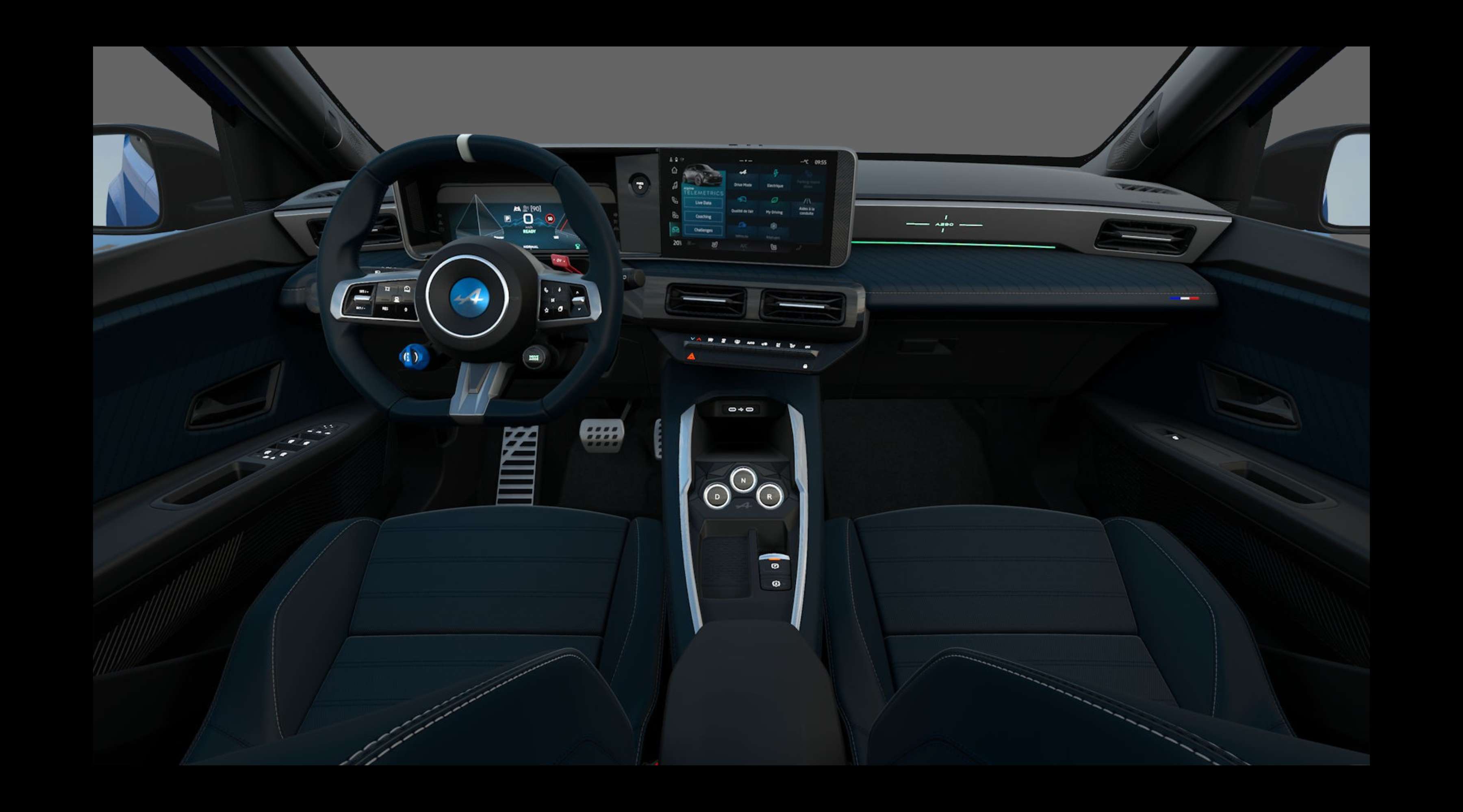 Armaturenbrett eines Alpine A290