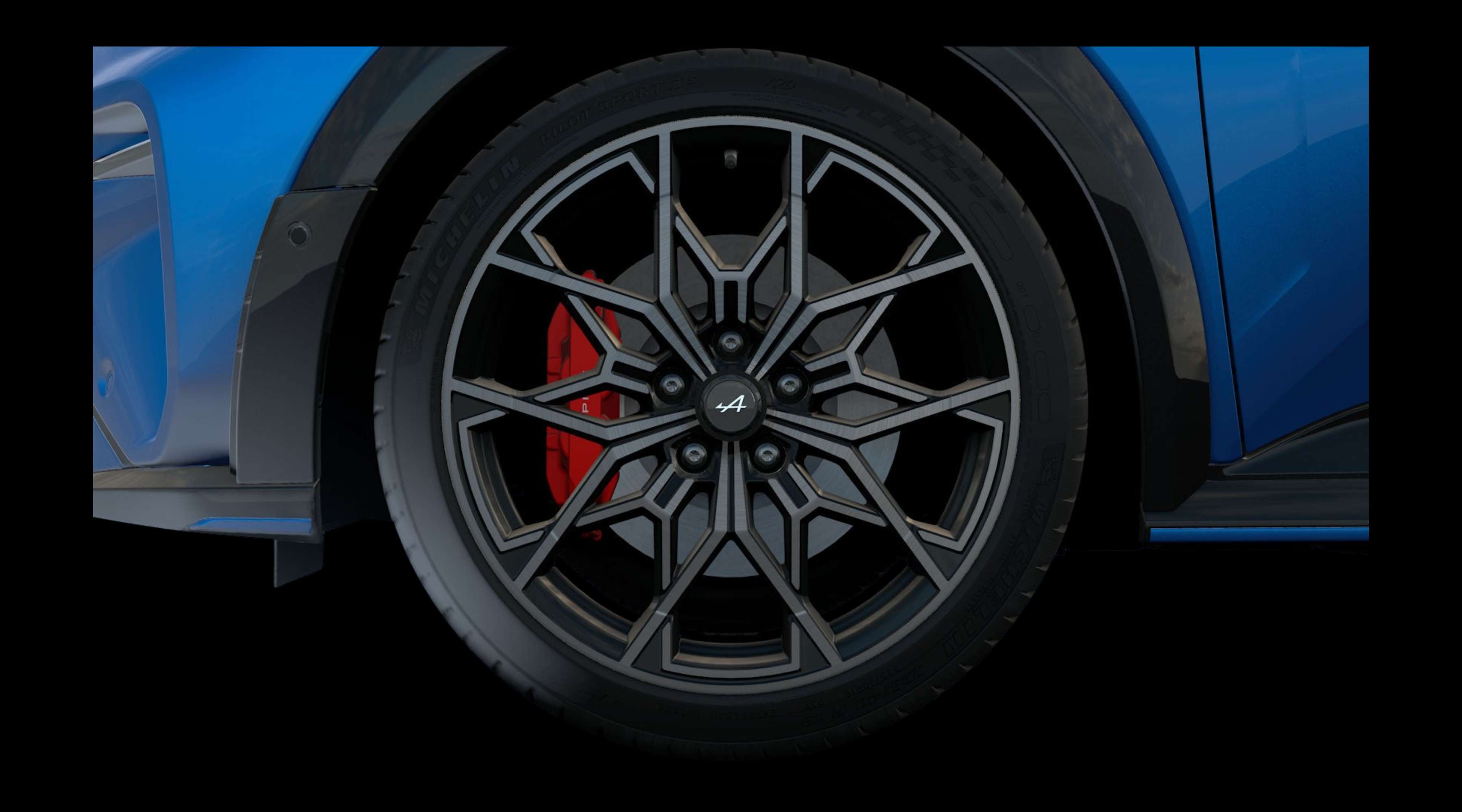 Radkappe oder Felge eines Alpine A290