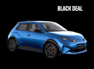 Schräge Frontansicht auf einen Alpine A290 GT Performance, freigestellt