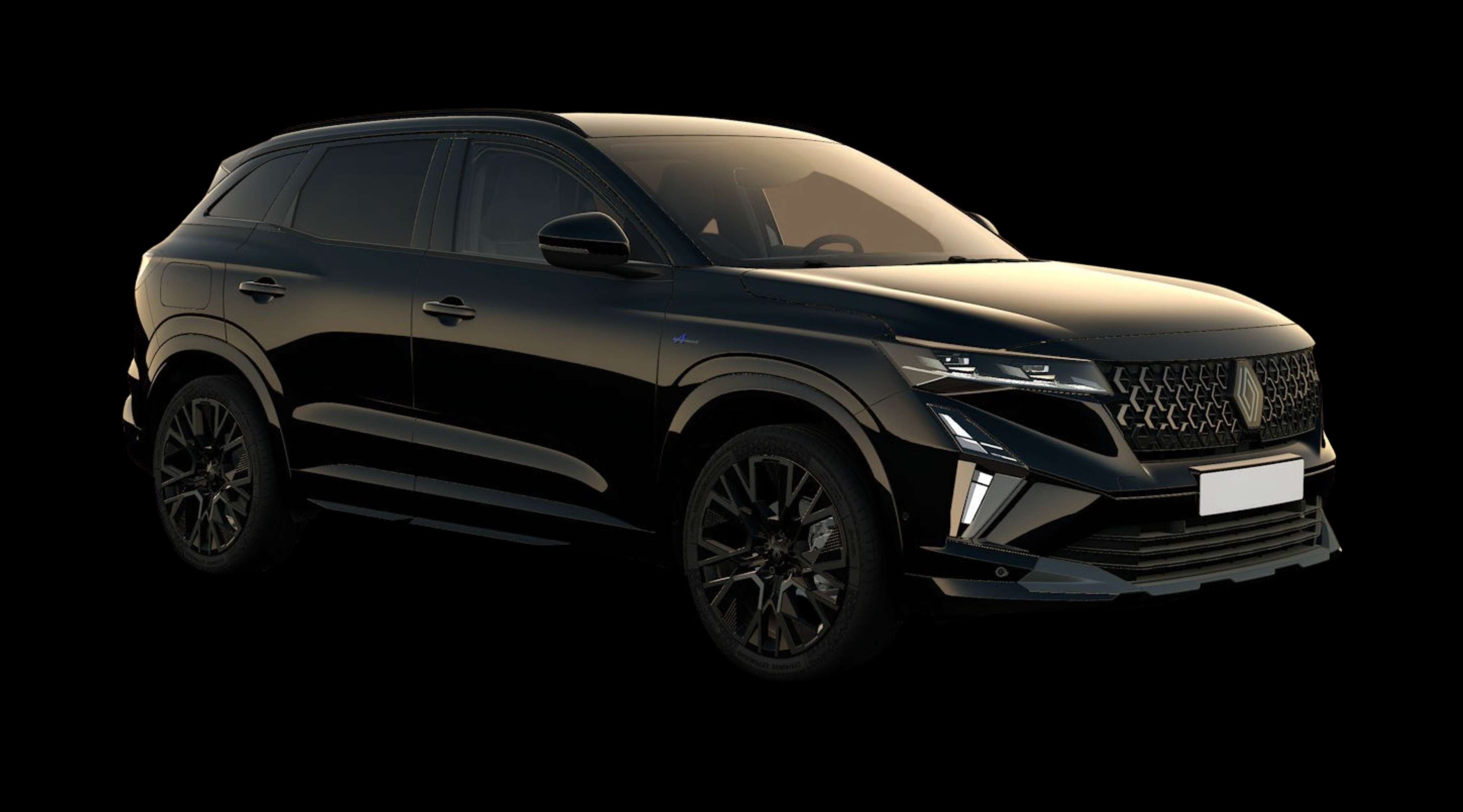 Schräge Frontansicht eines Renault Austral, freigestellt