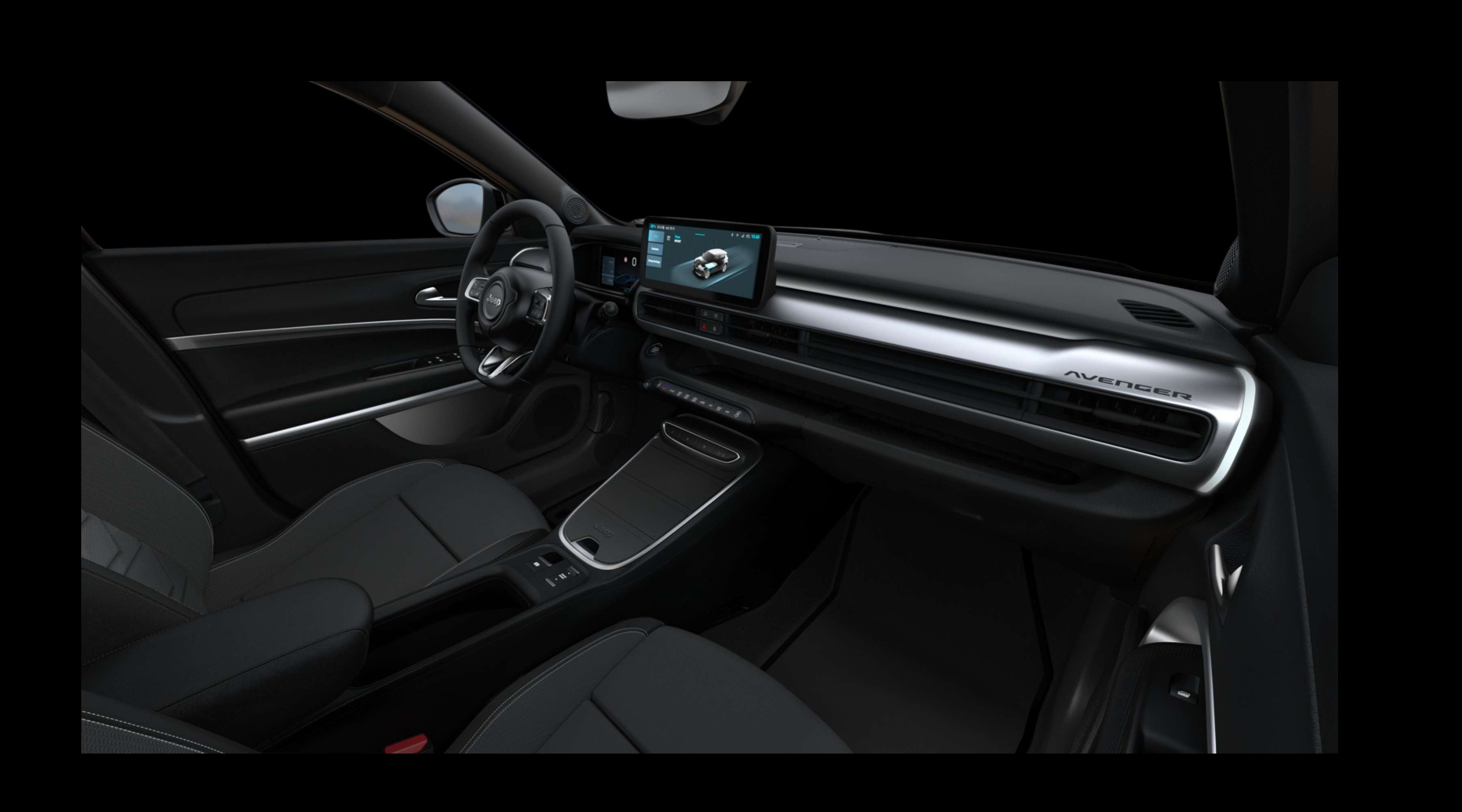 Vordersitze eines Jeep Avenger