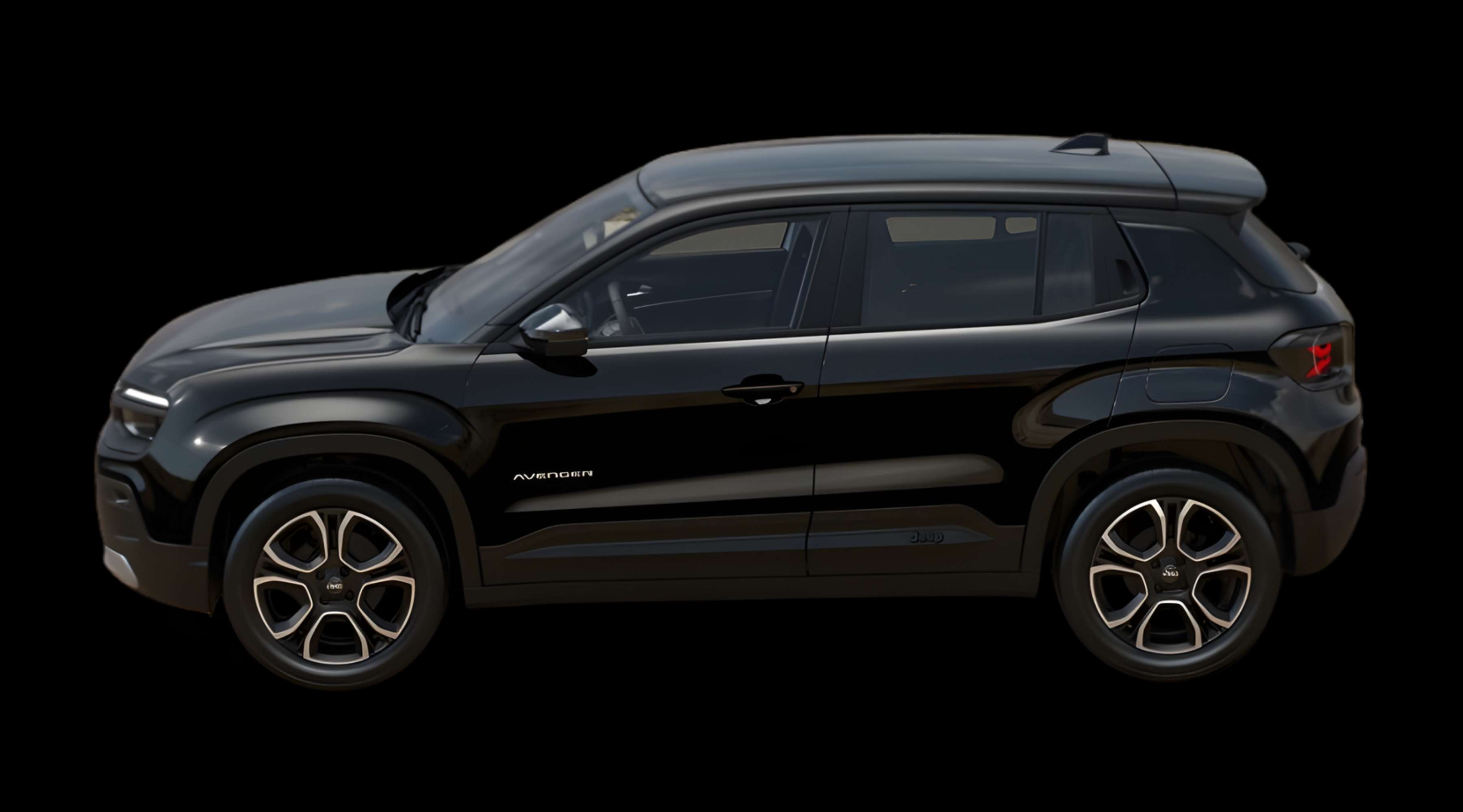 Seitenansicht eines Jeep Avenger