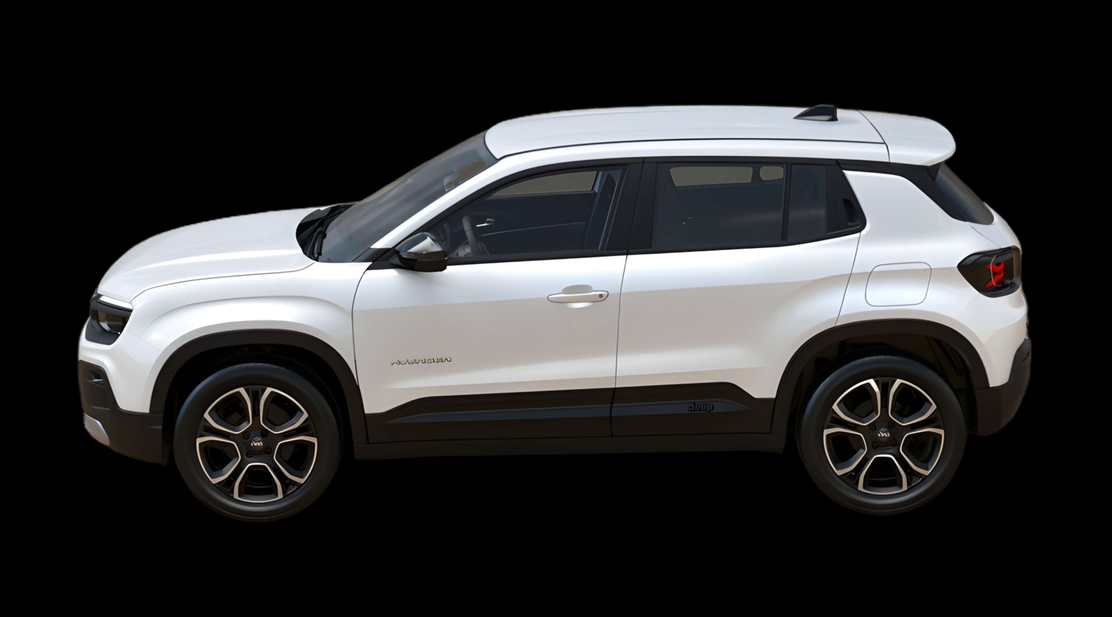 Seitenansicht eines Jeep Avenger