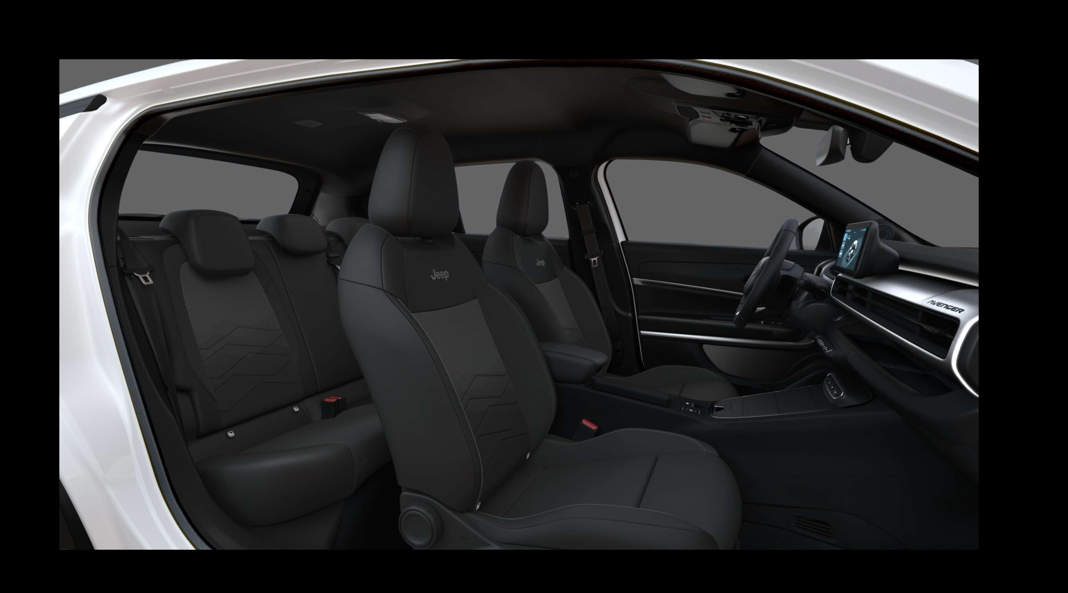 Rücksitzbank eines Jeep Avenger