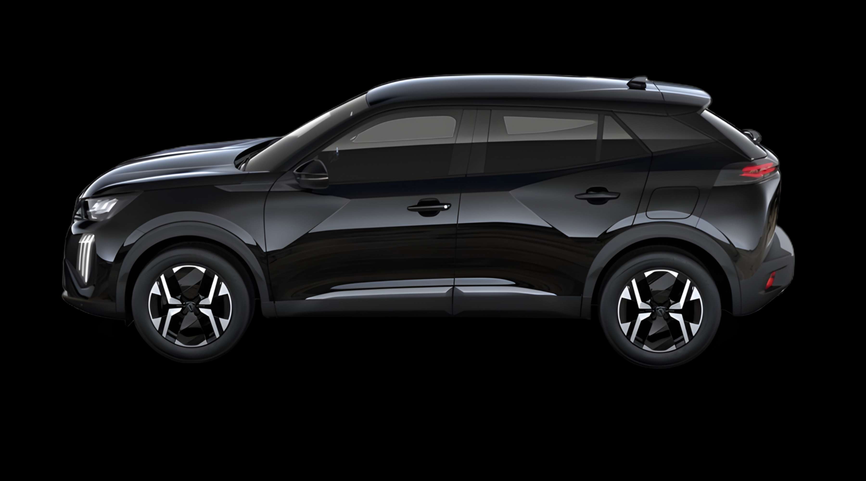 Seitenansicht eines Peugeot 2008