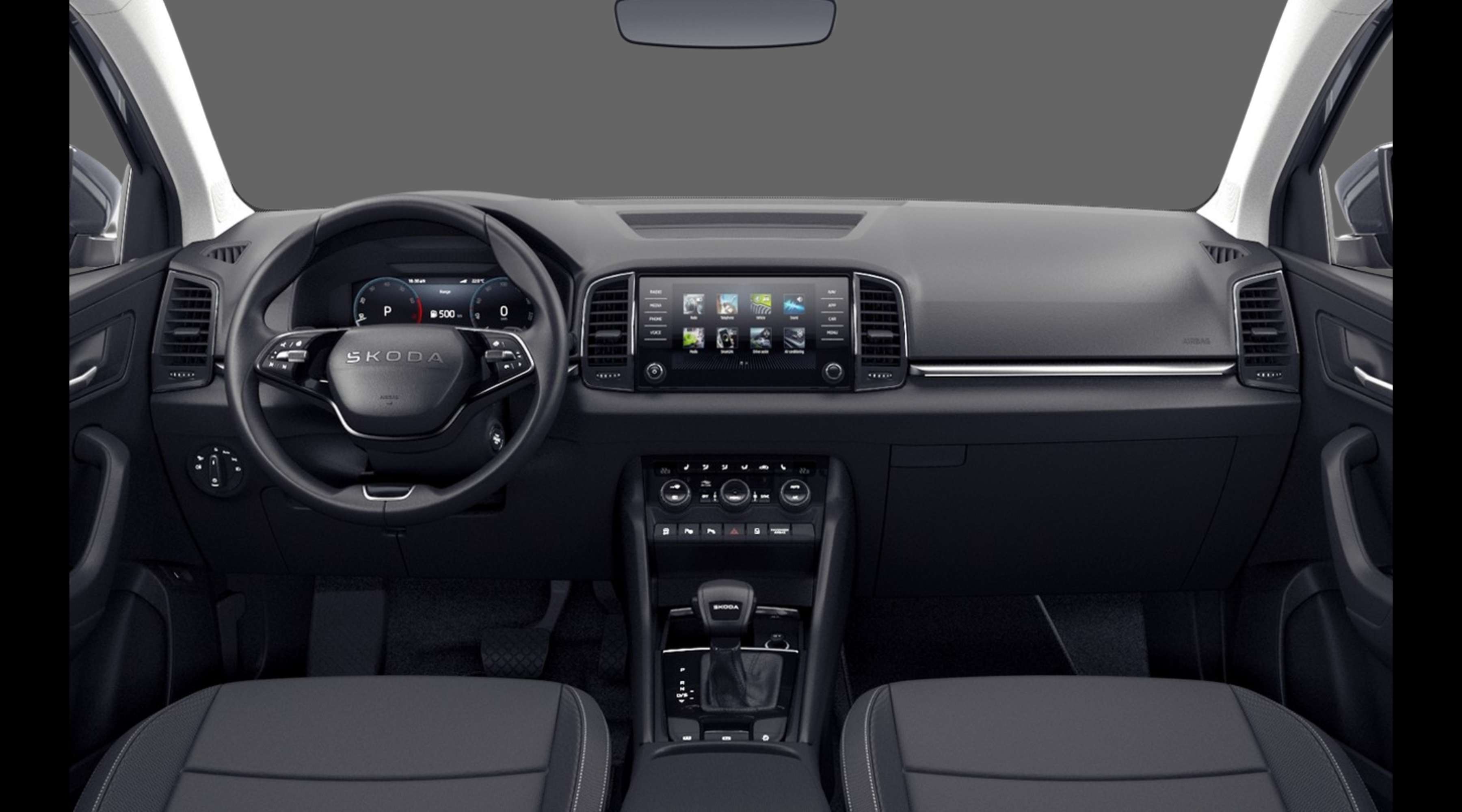 Armaturenbrett eines Skoda Karoq