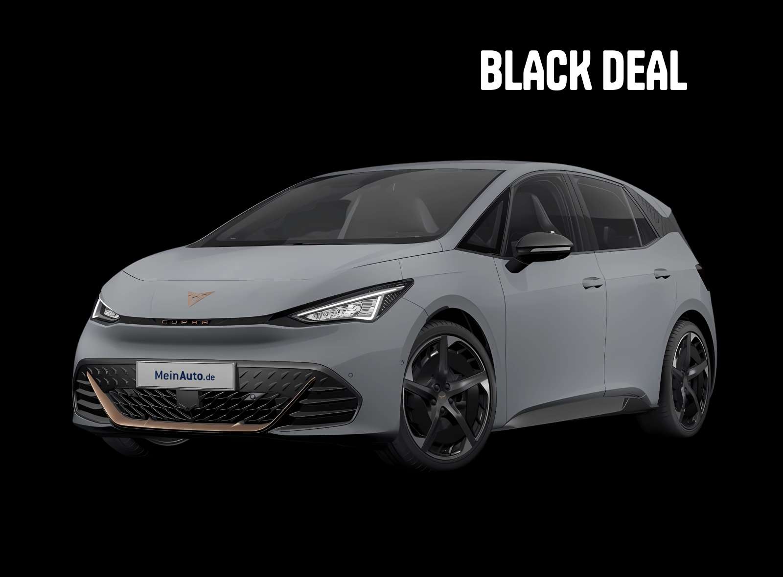 Schräge Frontansicht eines CUPRA Born, freigestellt