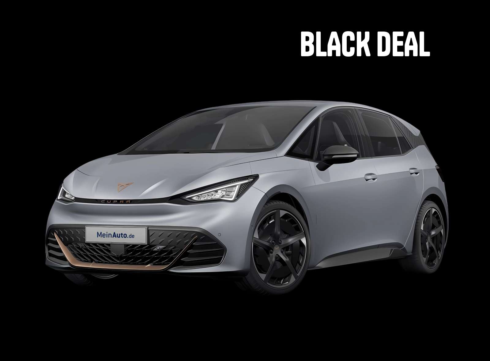 Schräge Frontansicht eines CUPRA Born, freigestellt