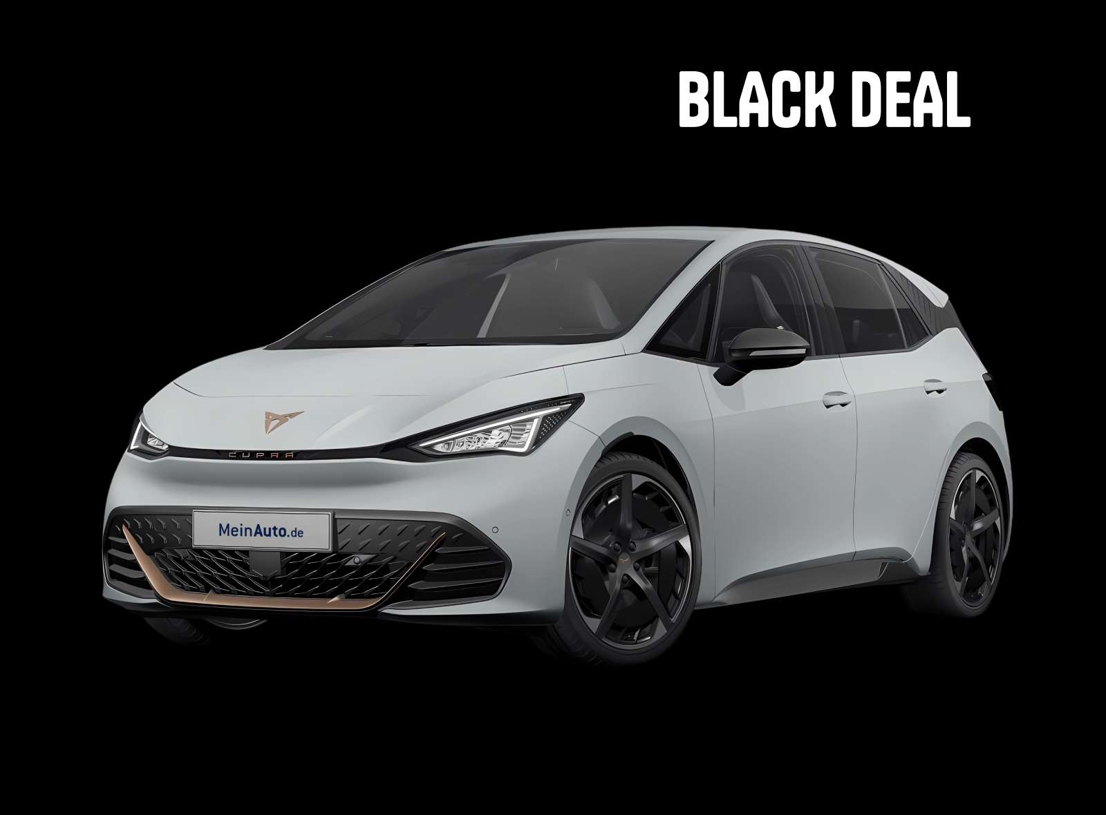 Schräge Frontansicht eines CUPRA Born, freigestellt