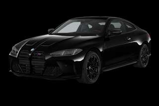 Schräge Frontansicht auf einen BMW 4er-Reihe M4, freigestellt