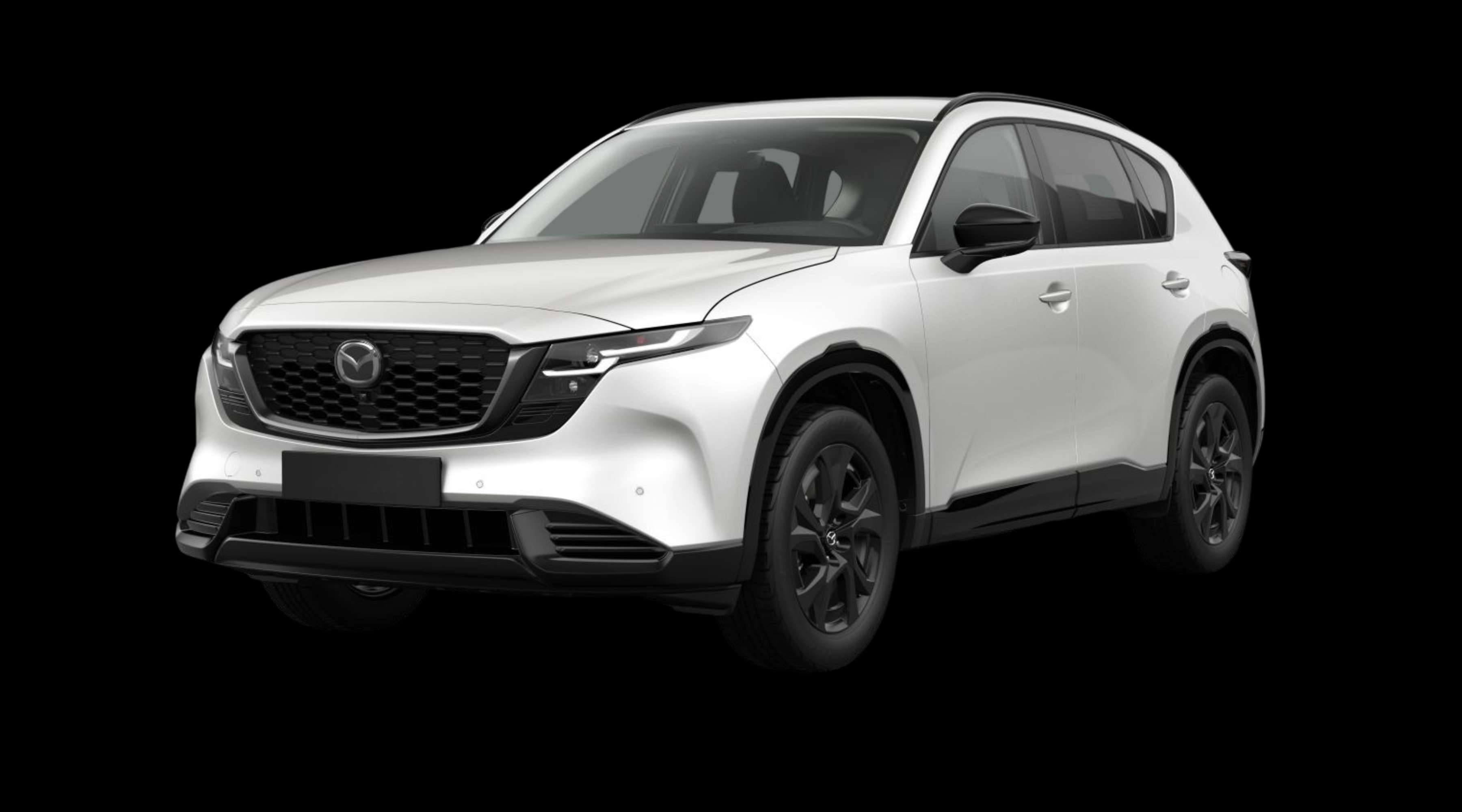 Schräge Frontansicht eines Mazda CX-5, freigestellt