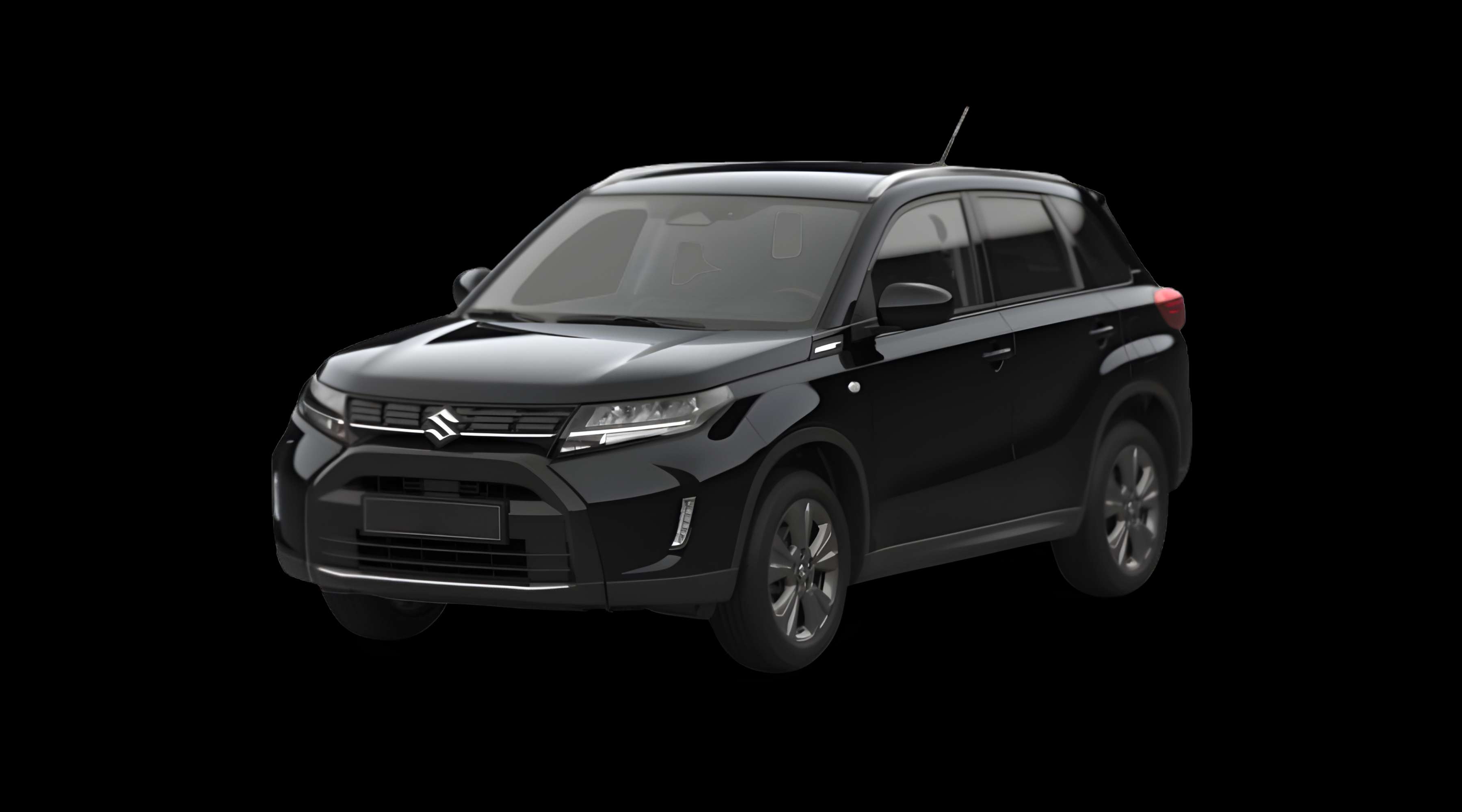 Schräge Frontansicht eines Suzuki Vitara, freigestellt