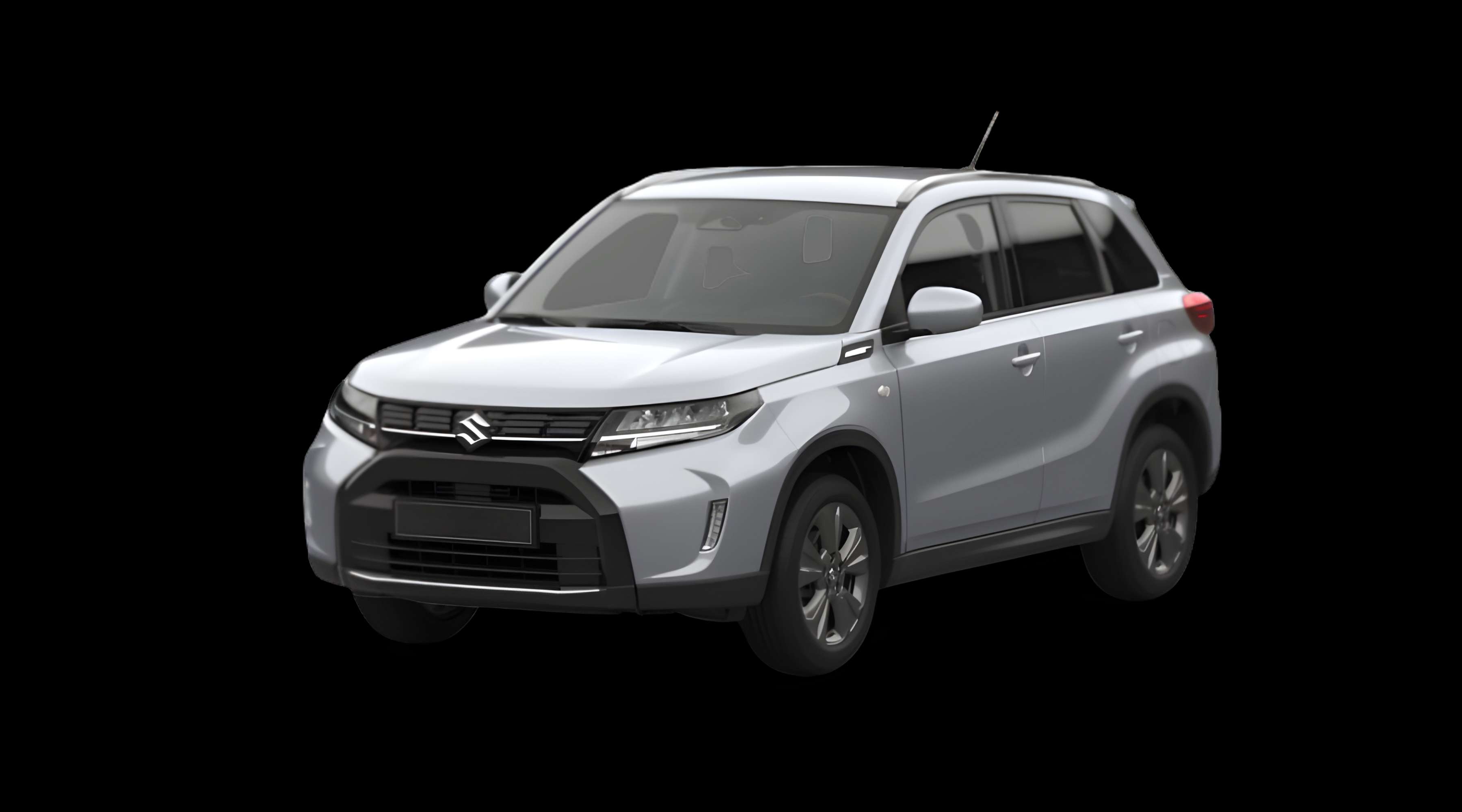 Schräge Frontansicht eines Suzuki Vitara, freigestellt