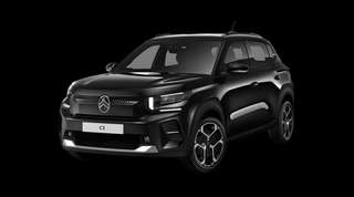 Schräge Frontansicht auf einen Citroën C3 PLUS, freigestellt