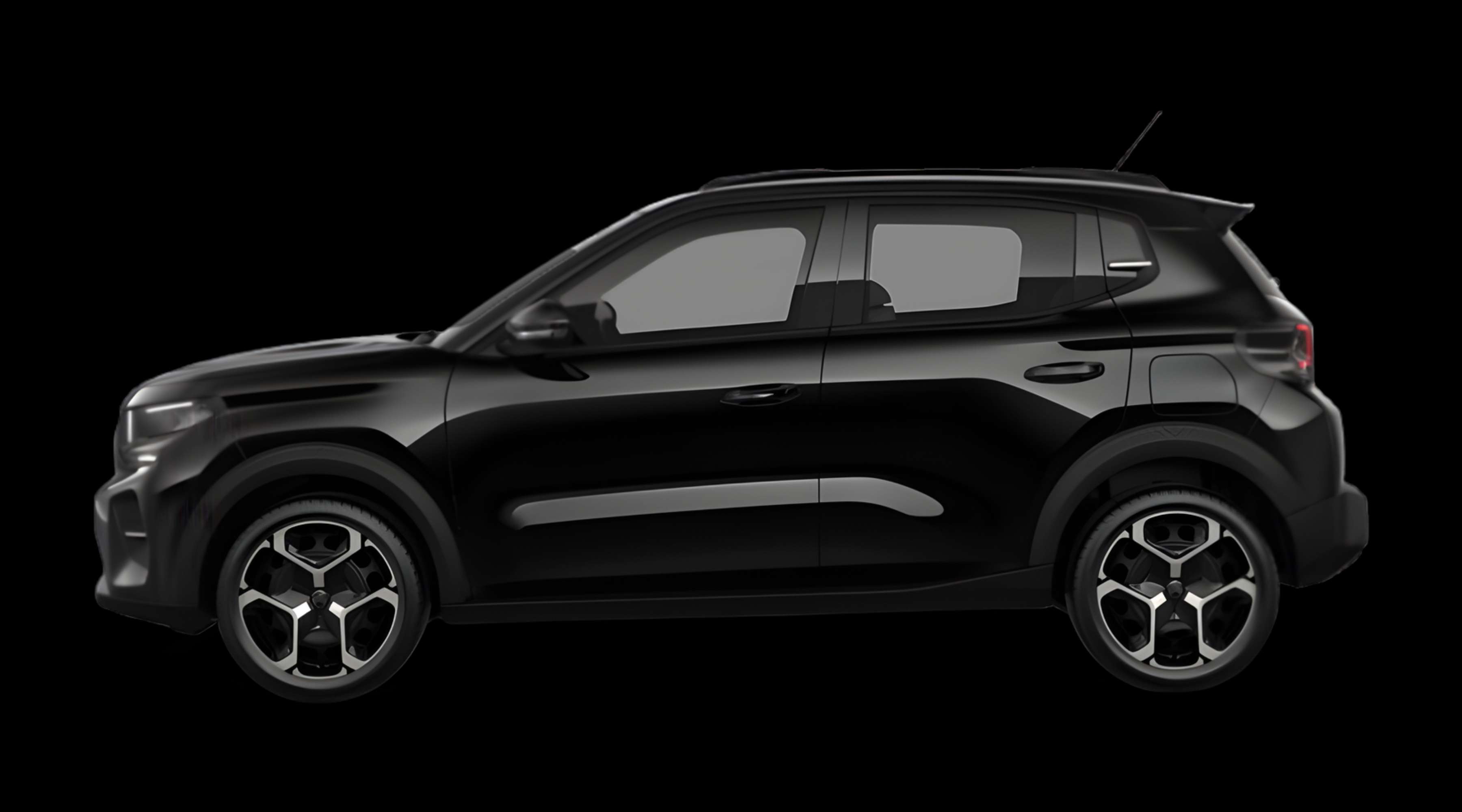 Seitenansicht eines Citroën C3