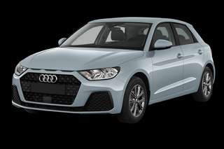 Schräge Frontansicht auf einen Audi A1 S line, freigestellt