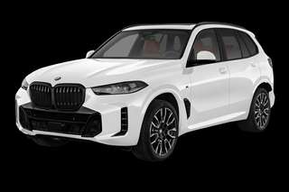 Schräge Frontansicht auf einen BMW X5 , freigestellt