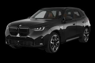 Schräge Frontansicht auf einen BMW X3 , freigestellt