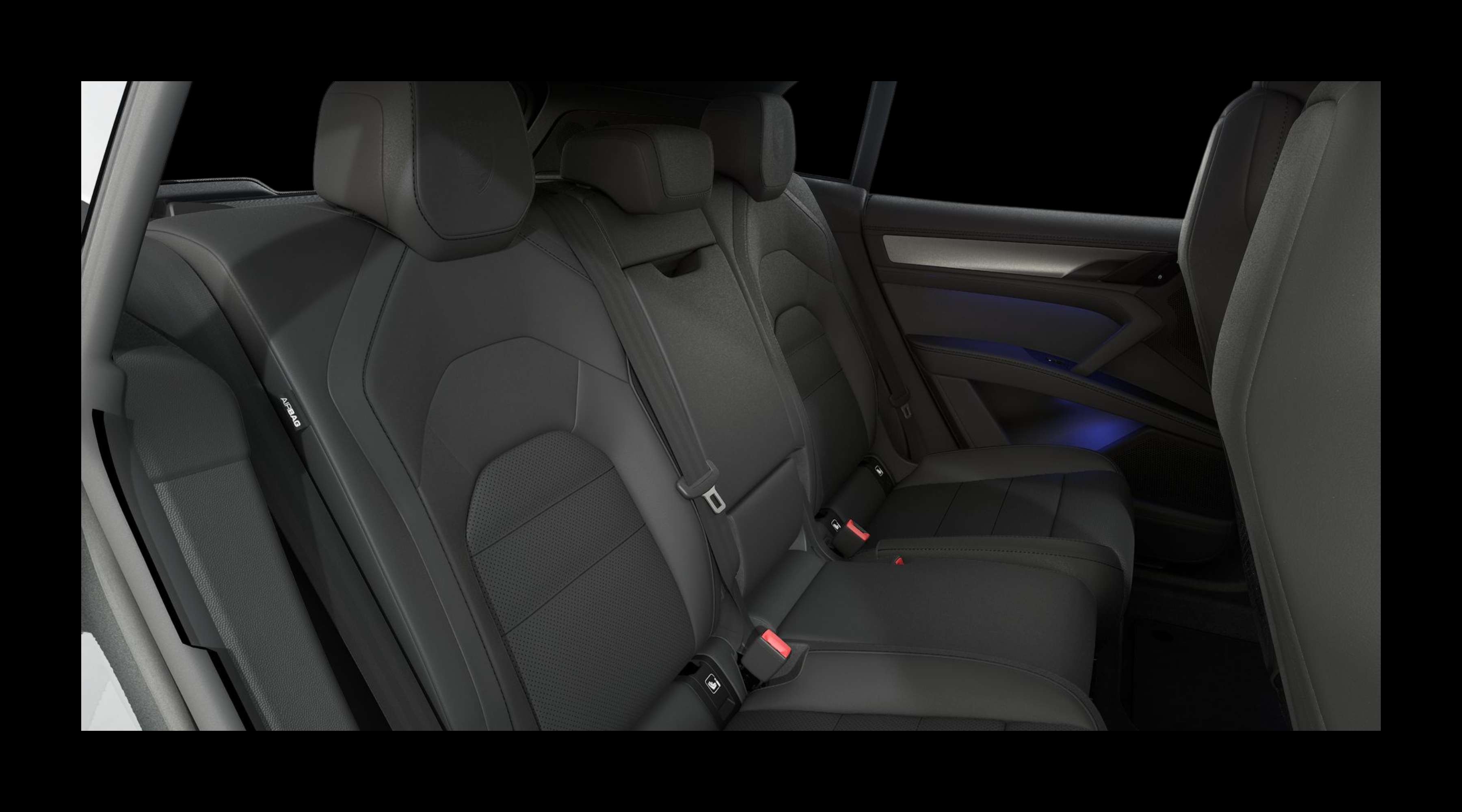 Rücksitzbank eines Porsche Cayenne