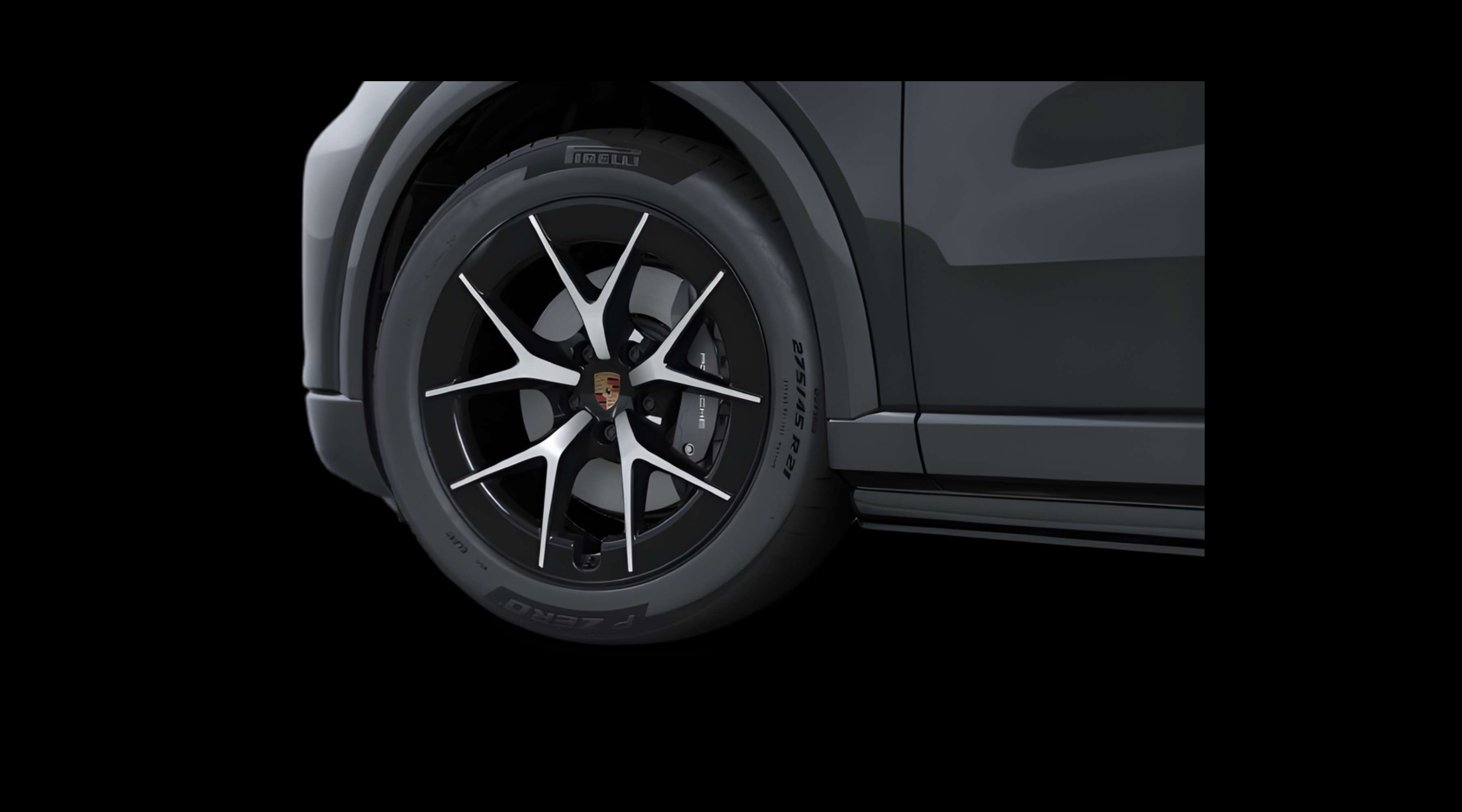 Radkappe oder Felge eines Porsche Cayenne