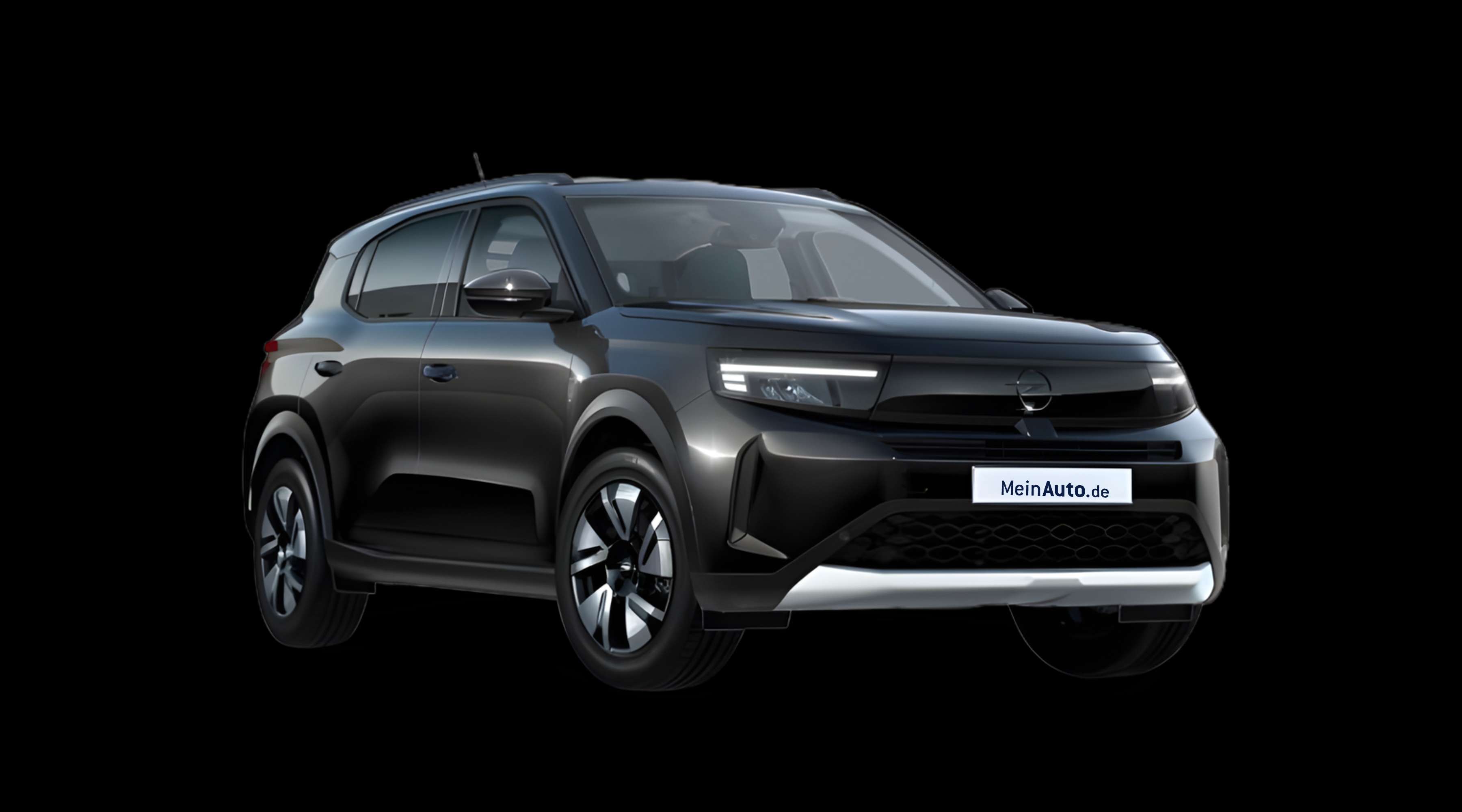 Schräge Frontansicht eines Opel Frontera, freigestellt