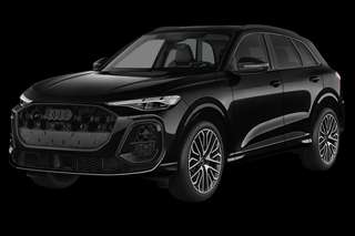 Schräge Frontansicht auf einen Audi SQ5 , freigestellt