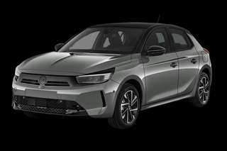 Schräge Frontansicht auf einen Opel Corsa Edition, freigestellt