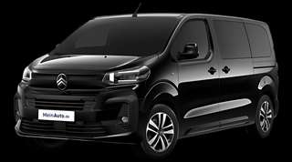 Schräge Frontansicht auf einen Citroën SpaceTourer Plus, freigestellt