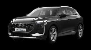 Schräge Frontansicht auf einen Audi Q3 , freigestellt