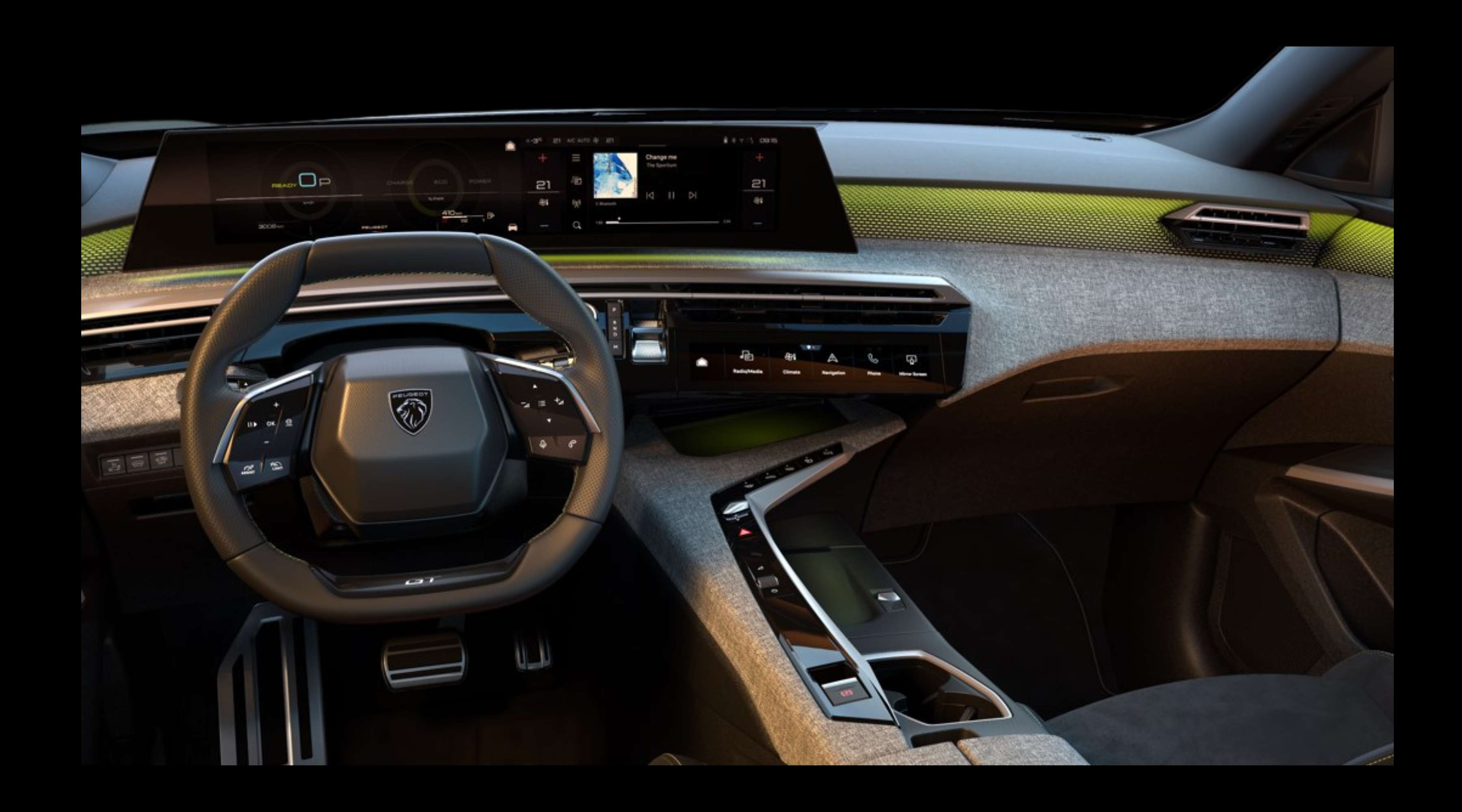 Armaturenbrett eines Peugeot 5008