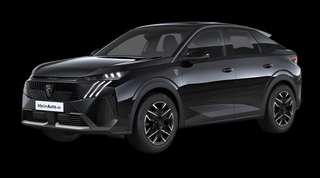 Schräge Frontansicht auf einen Peugeot 3008 GT, freigestellt