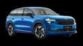 Schräge Frontansicht der Variante Race-Blau Metallic