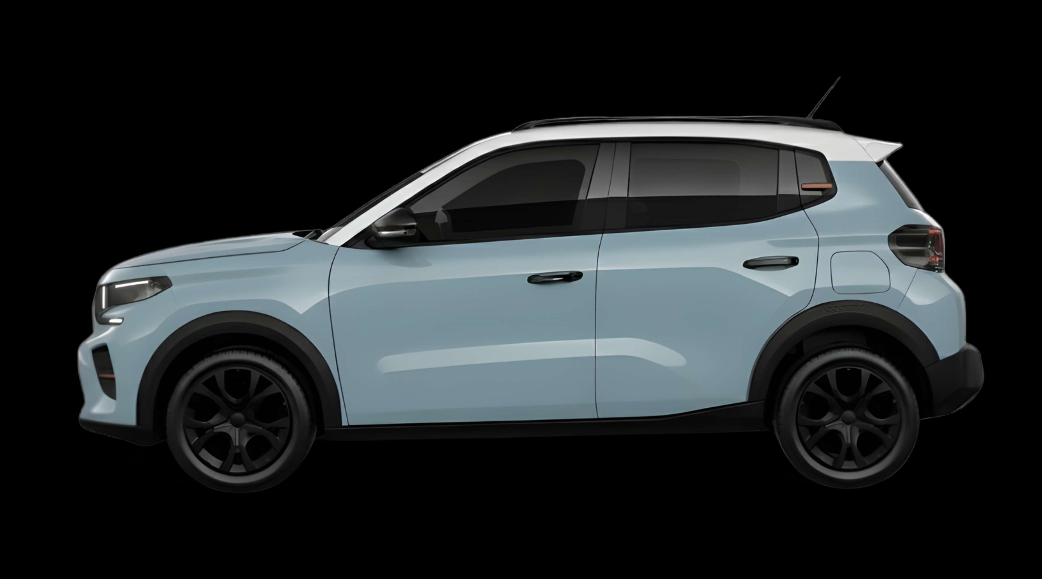 Seitenansicht eines Citroën C3