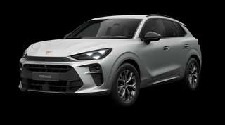 Schräge Frontansicht auf einen CUPRA Terramar , freigestellt