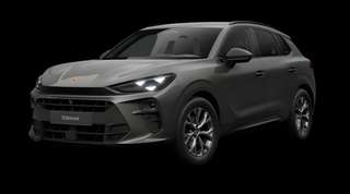 Schräge Frontansicht auf einen CUPRA Terramar , freigestellt