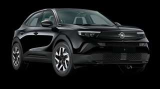 Schräge Frontansicht auf einen Opel Mokka Edition, freigestellt