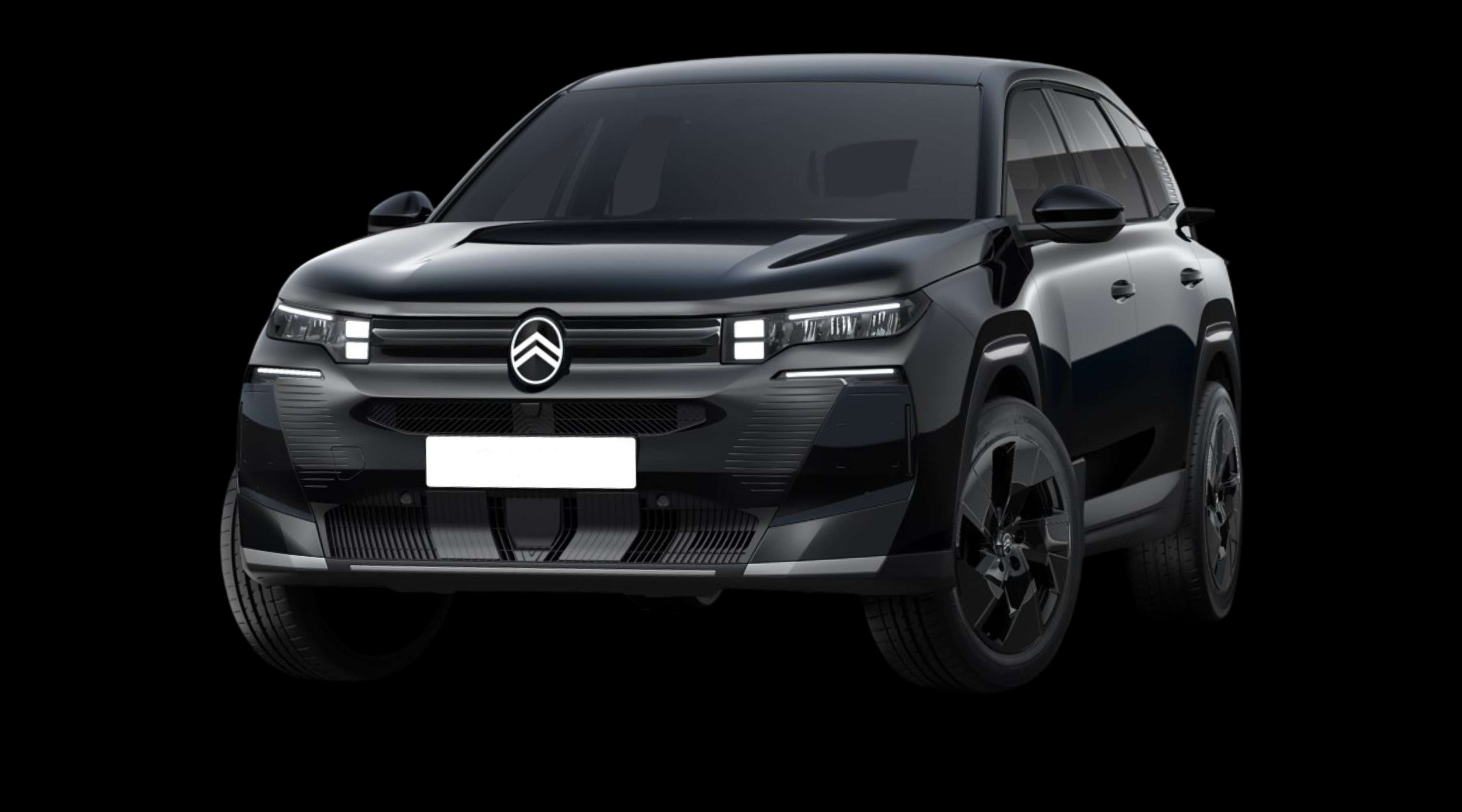 Schräge Frontansicht eines Citroën C5 Aircross, freigestellt