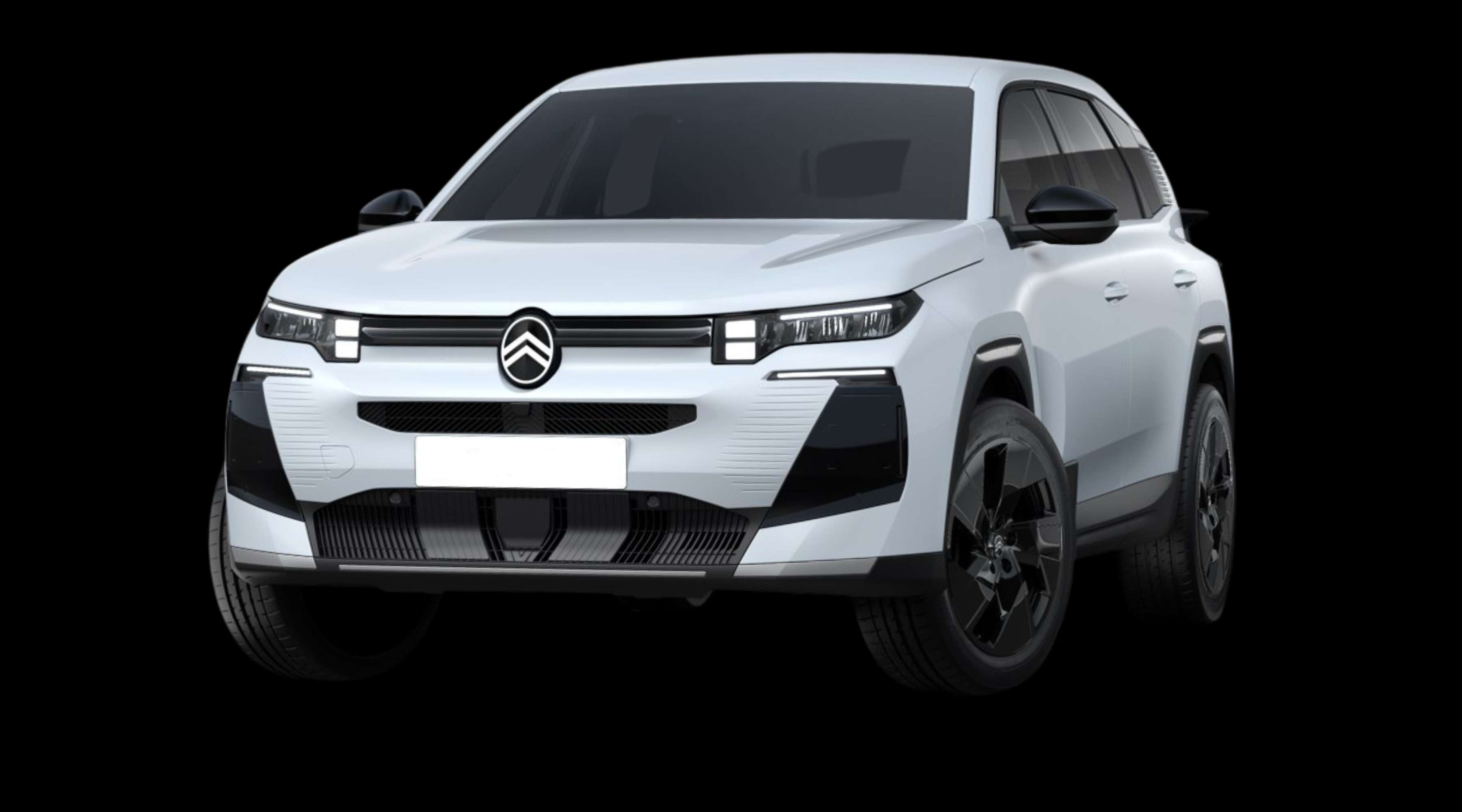 Schräge Frontansicht eines Citroën C5 Aircross, freigestellt