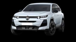 Schräge Frontansicht auf einen Citroën C5 Aircross PLUS, freigestellt