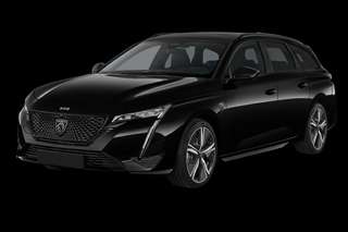 Schräge Frontansicht auf einen Peugeot 308 Style, freigestellt