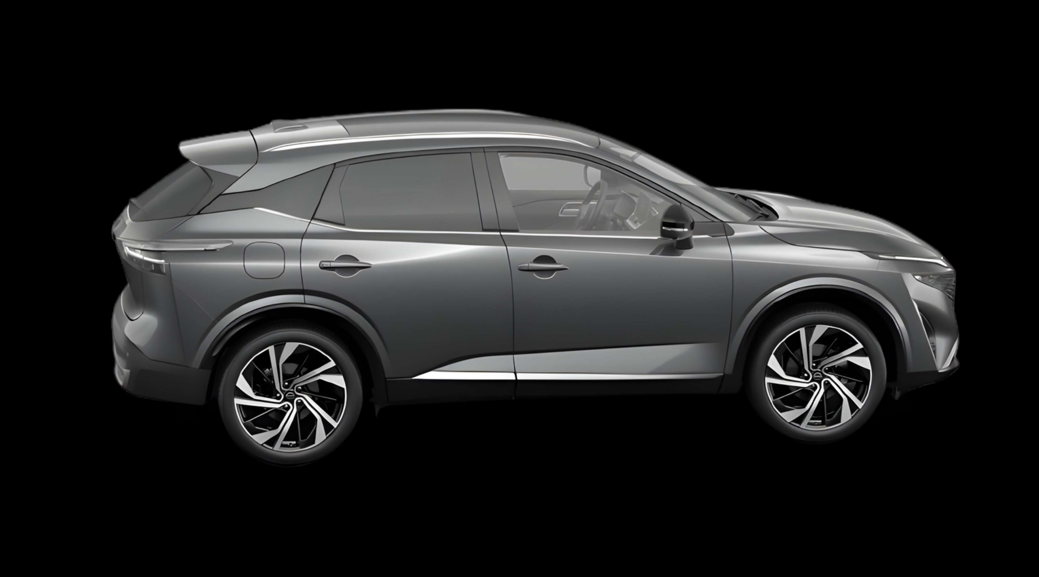 Seitenansicht eines Nissan Qashqai