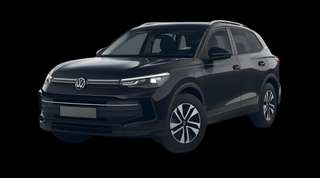 Schräge Frontansicht auf einen Volkswagen Tiguan ENERGY, freigestellt
