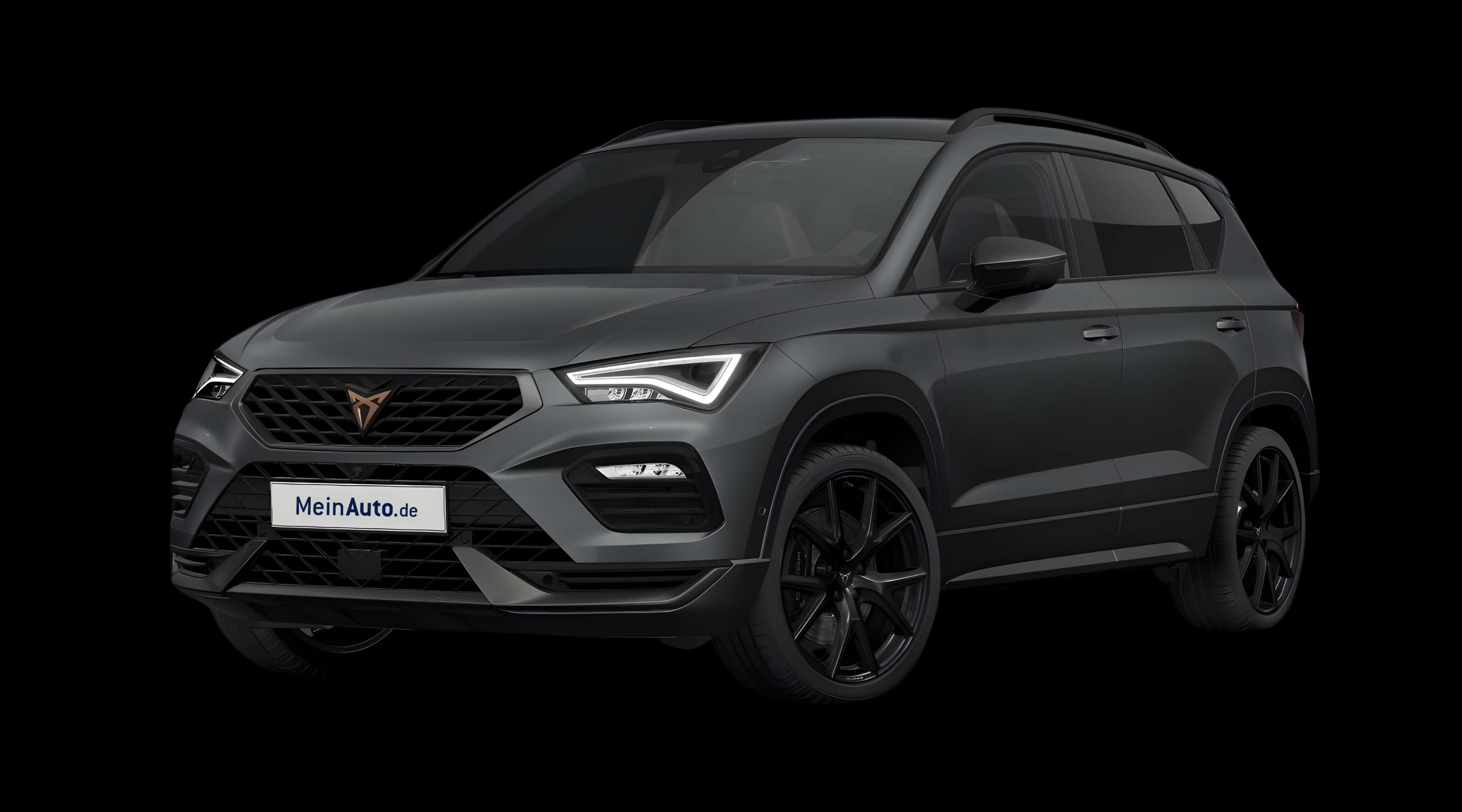 Schräge Frontansicht eines CUPRA Ateca, freigestellt
