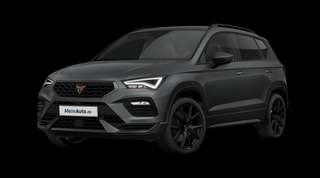 Schräge Frontansicht auf einen CUPRA Ateca VZ, freigestellt