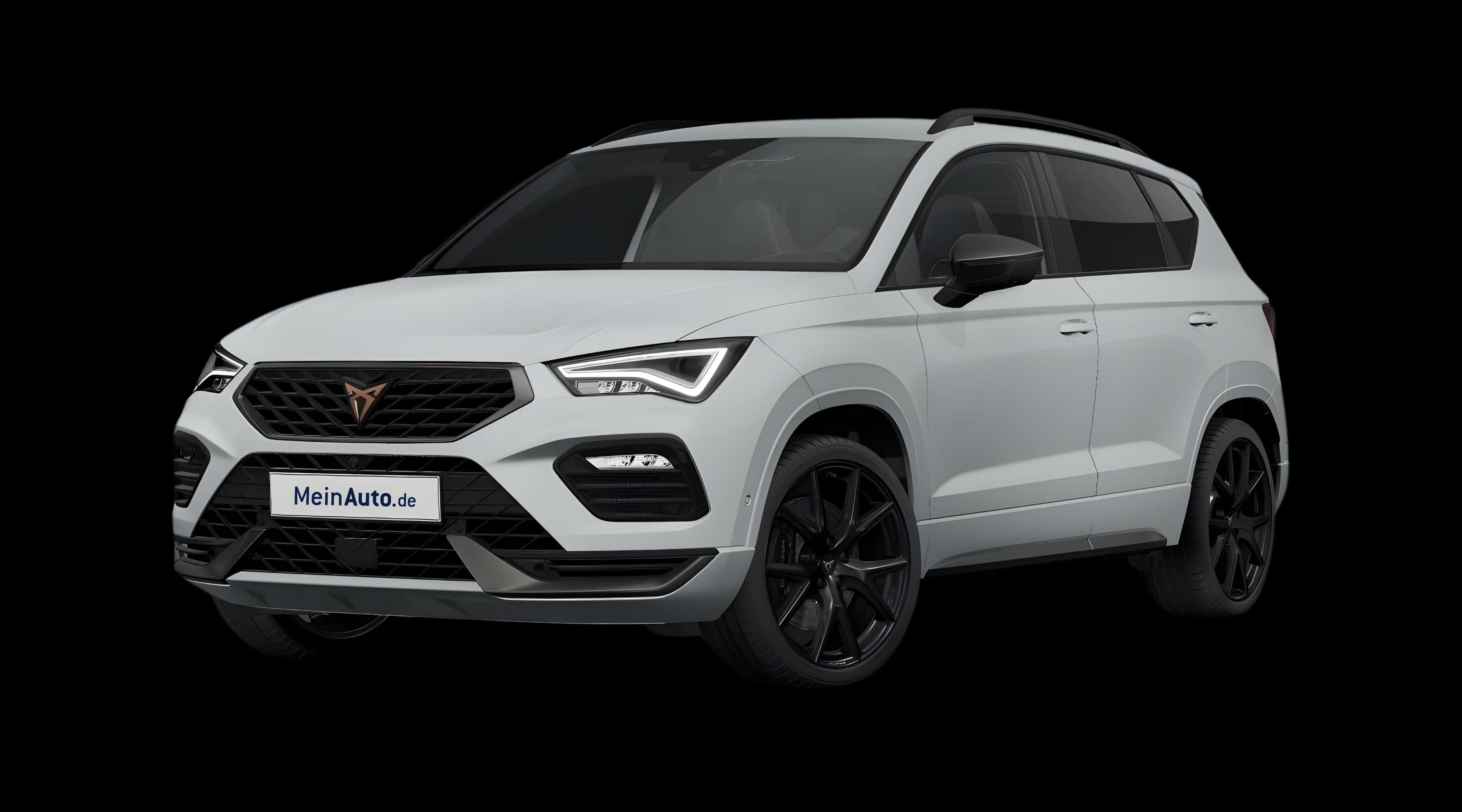 Schräge Frontansicht eines CUPRA Ateca, freigestellt