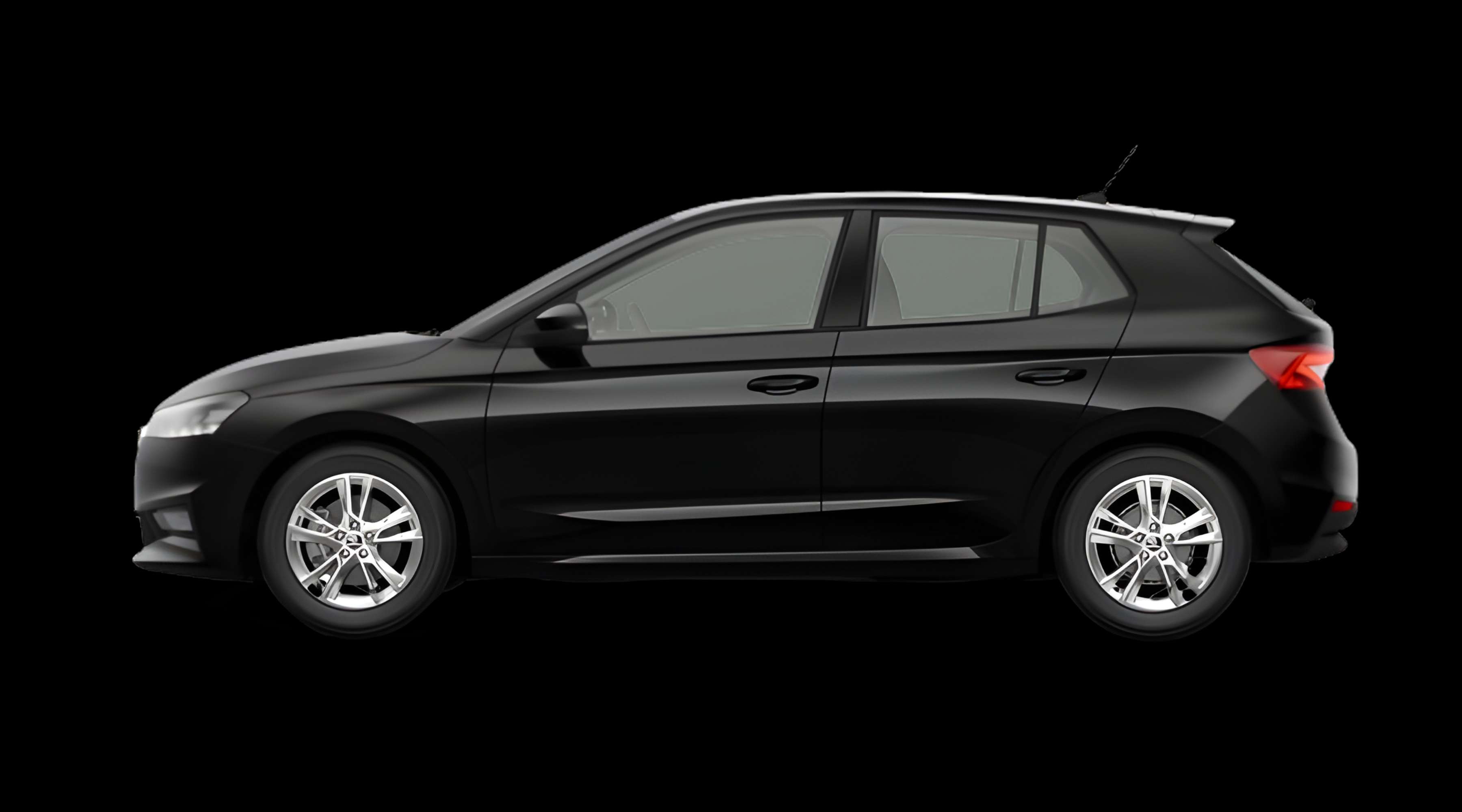 Seitenansicht eines Skoda Fabia