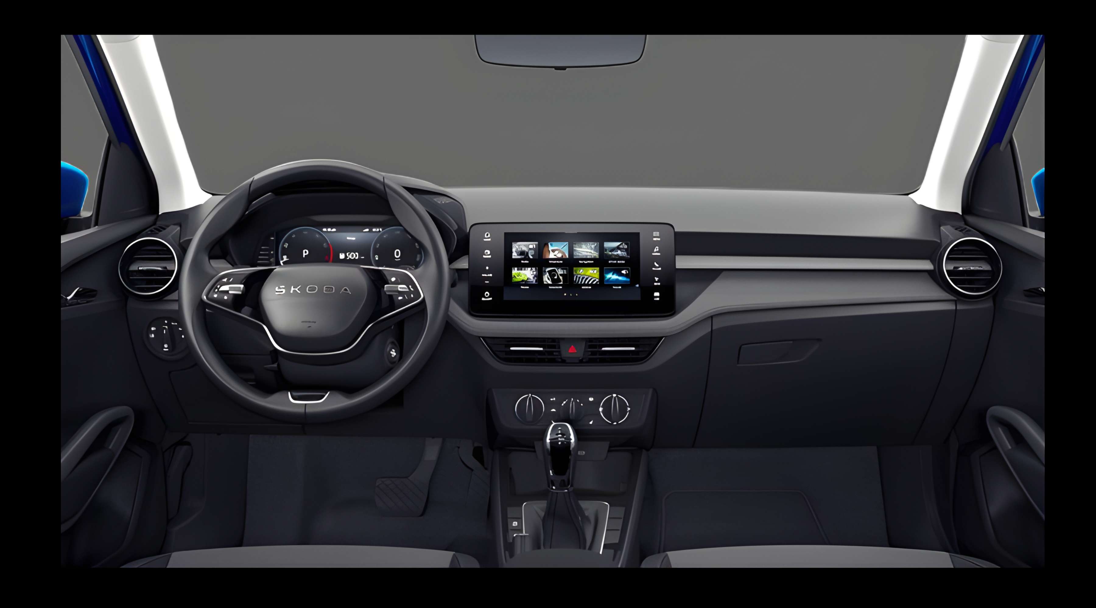 Armaturenbrett eines Skoda Fabia