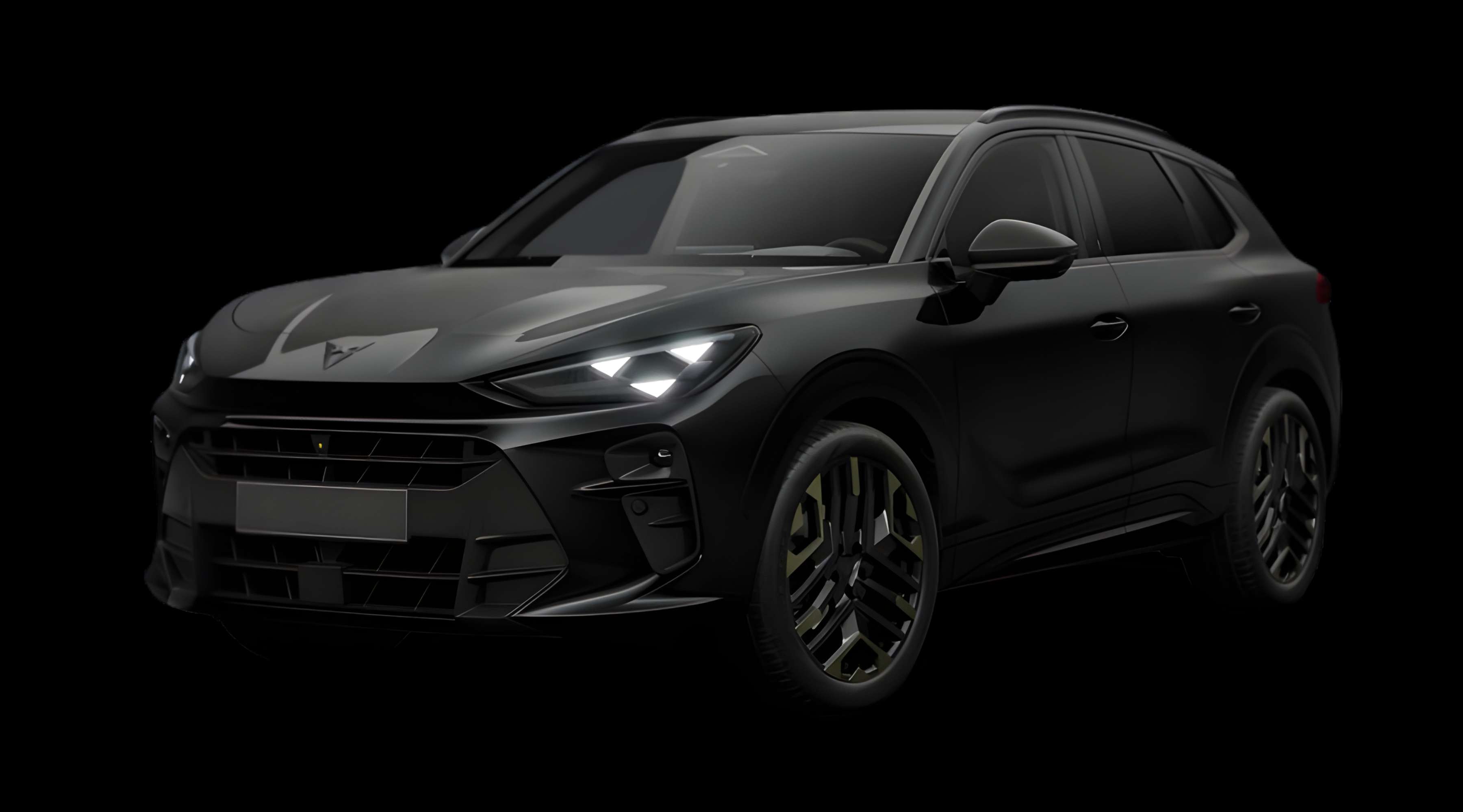 Schräge Frontansicht eines CUPRA Terramar, freigestellt